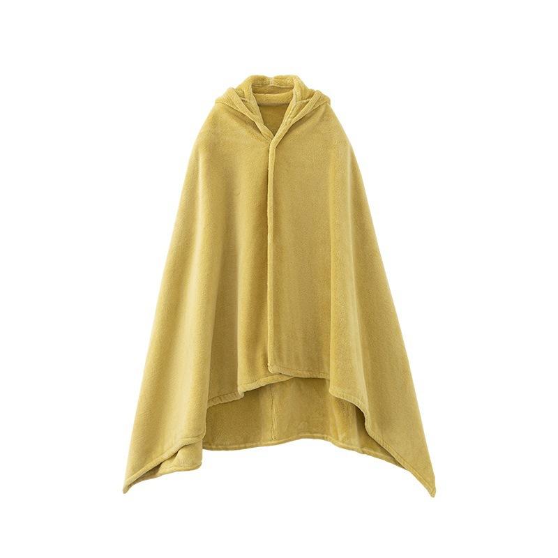 ベビー ケープ おくるみ フード付き ブランケット 秋冬 子供 バスタオル 超細繊維 カーキ色 黄緑色 米..