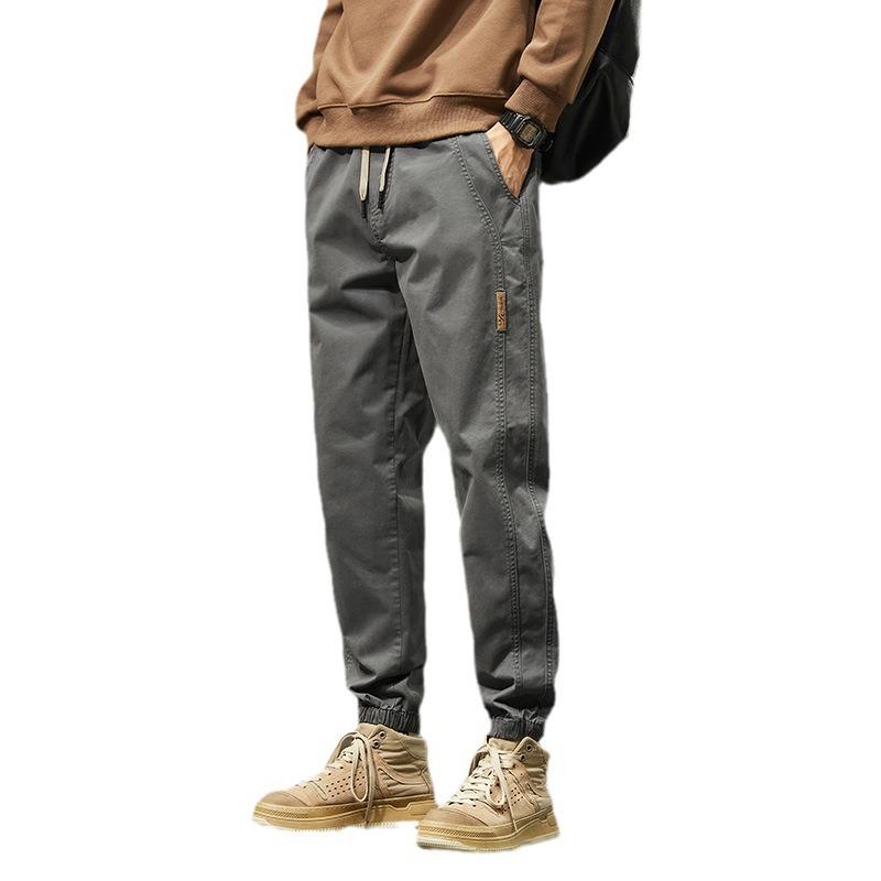 Cargo Pants - パンツ メンズ 男性用 カーゴパンツ ワークパンツ テーパードパンツ 綿 コットン 秋 ズボン ボトムス ミリタリー カーキ ブラック グレー