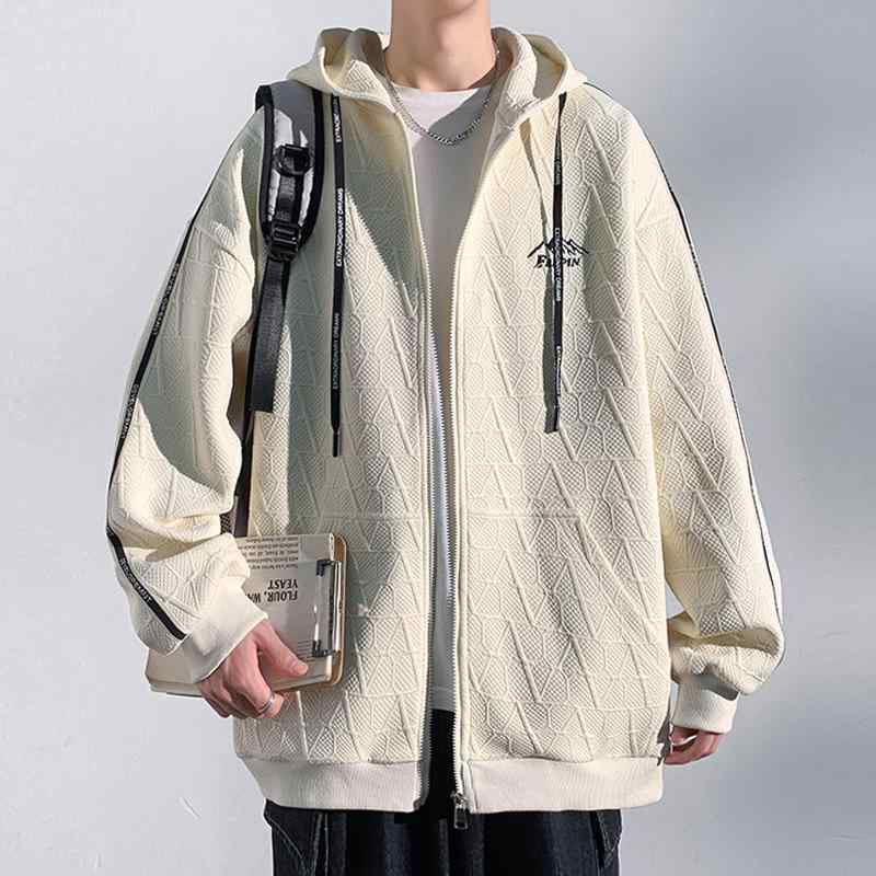 パーカー メンズ 春物 大码 ゆったり 刺繍 フード付き スウェット プルオーバー スポーツ ジャケット 切り替え 配色 スポーティー カジュアル ブラック系(4)