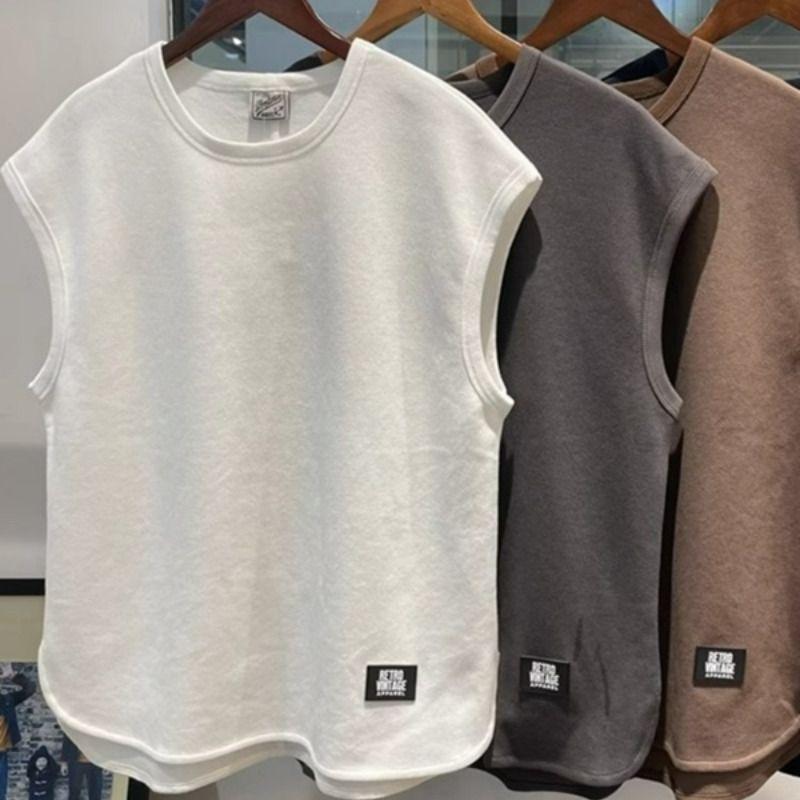 タンクトップ メンズ 男性用 無袖 Tシャツ トレーニング ジム ウェア ポリエステル 接触冷感 吸湿速乾 ..