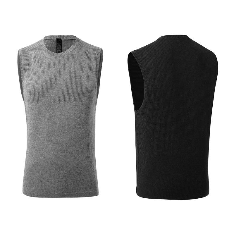 スポーツタンクトップ メンズ 男性用 バスケットボール 速乾性 ノースリーブ Tシャツ ポリエステル 接触冷感 薄手 運動着 ルームウェア 普段使い ブラック グレー