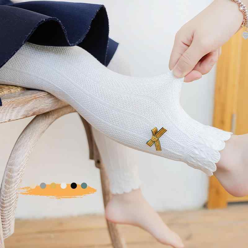 子供用靴下 女の子用レギンス 春秋 薄手 ベビー タイツ ソックス パンツ 9分丈 無地 精梳綿 蝶結び 白 黒 黄色 グレー ピンク ベージュ XS S M L XL 1歳 2歳 3歳 4歳 5歳 6歳 7歳 8歳 9歳 10歳 11歳 12歳