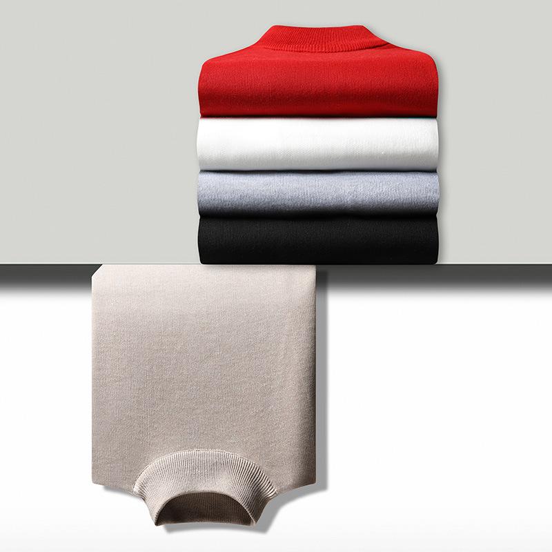 ニット メンズ 男性用 タートルネック カットソー 裏起毛 トップス 秋冬 あったか 暖かい 防寒 リブ おしゃれ カジュアル きれいめ 黒 白 赤 グレー ベージュ