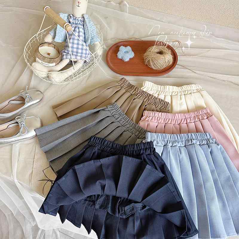 スカート 女の子 子供服 プリーツスカート ミニスカート キュロットパンツ TR素材 学院風 春 B類 裏地..
