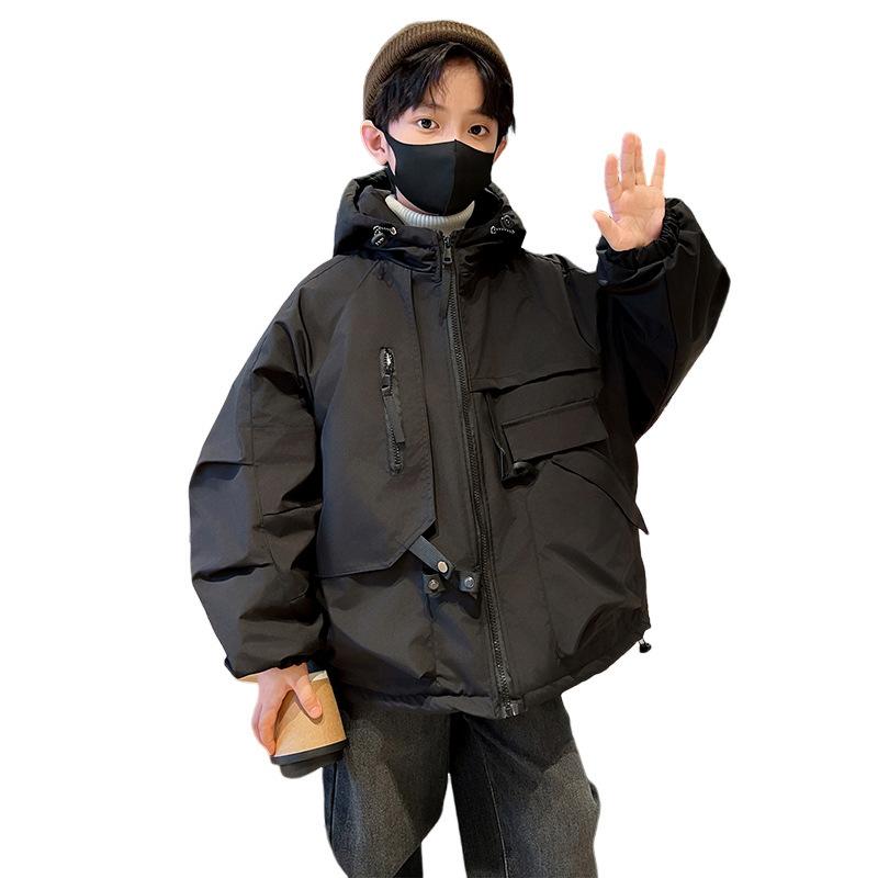 キッズ アウター ジャケット 男の子 秋物 中綿 防風 撥水 中長丈 ボーイズ 子供服 120cm 130cm 140cm 150cm 160cm 170cm ...