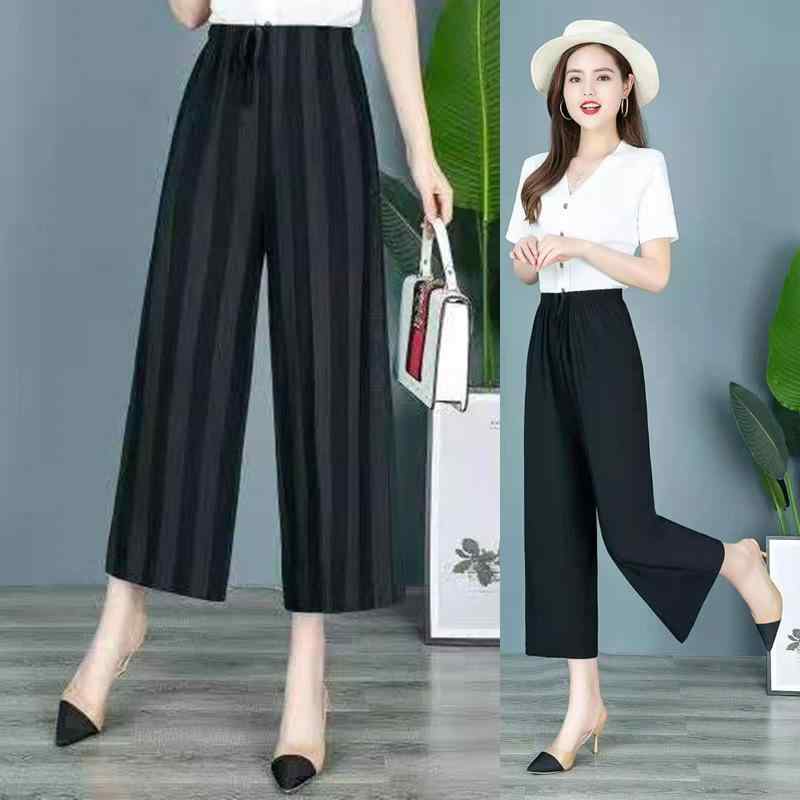 ・素材: 麻、アクリル・パンツのタイプ: ワイドレッグ・パンツ丈: クロップド・ウエストタイプ: ハイウエスト・厚さ: 薄手・流行の要素: レースアップ・カラー: ブラック, ストライプ各種・サイズ: 2XL, 3XL, 4XL・スタイル: 文学的なレトロ・主な生地の構成含有量: 70%~80%・対象性別: 女性・商品カテゴリ: カジュアルパンツ・スタイル: カントリースタイル・伸縮性: わずかにあり・主な生地の構成含有量2: 30%以下・工艺: プリント