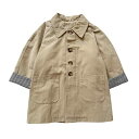 子供用コート 子供服 女の子用 中長丈 トレンチコート 春秋物 アウター 3歳 4歳 5歳 6歳 7歳 8歳 無地 綿素材 カーキ色