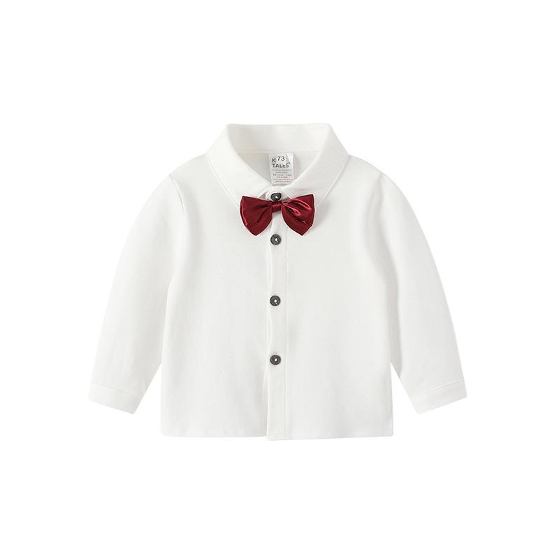 子供用フォーマルスーツ 3点セット（長袖トップス ベスト パンツ 蝶ネクタイ） 春秋向け 男の子 幼児 普段使い 発表会 結婚式 七五三