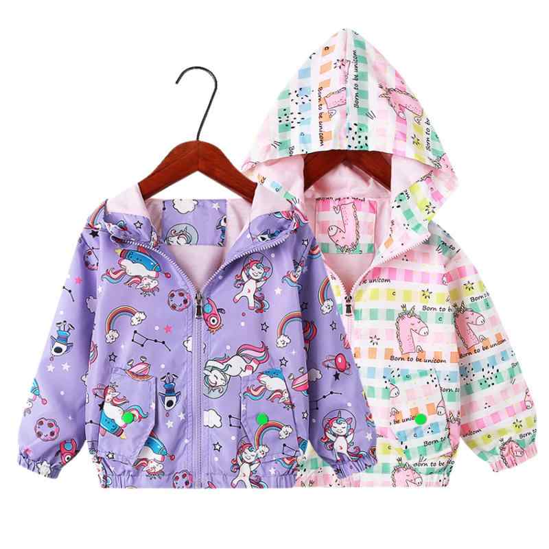 子供服 ジャケット 女の子 アウター 春秋 ストリート カジュアル キッズ ジャンパー ジップアップ パーカー 上着 かわいい アニマル柄 プリント ポリエステ...