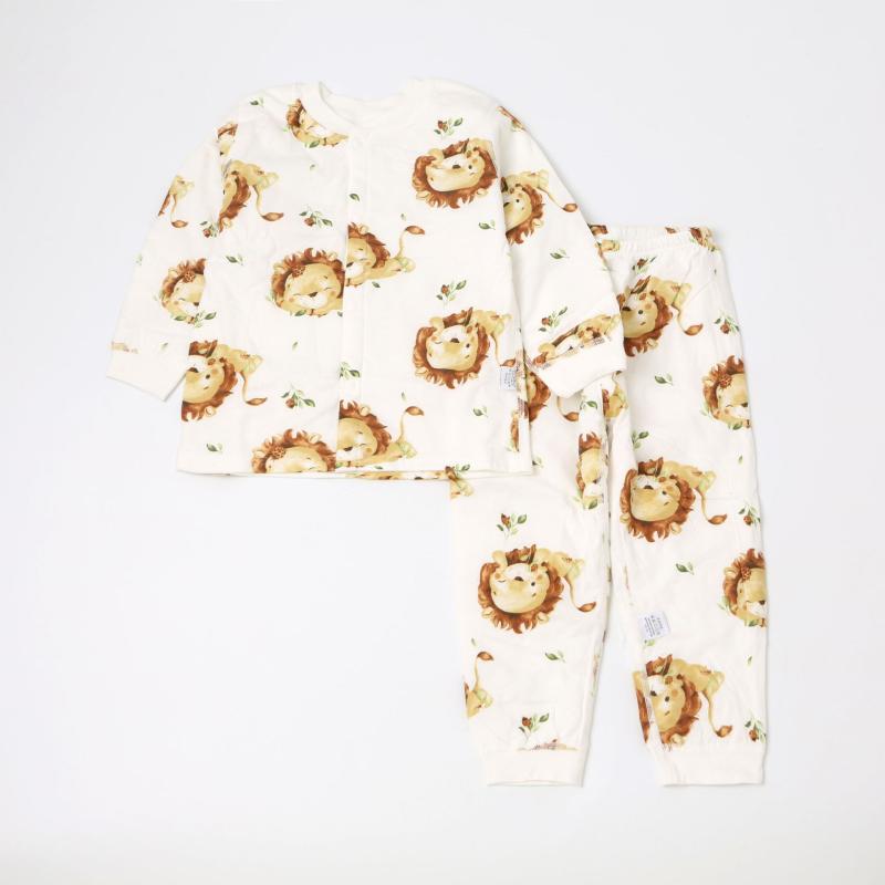 ベビー服 上下セット 長袖 長ズボン パジャマ 綿100% 厚手 秋冬 男の子 女の子 80cm 90cm 100cm 110cm