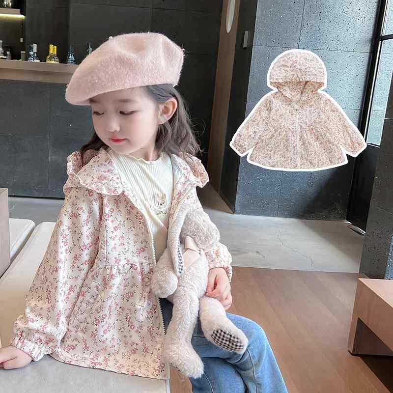 キッズ ジャケット 女の子 アウター 春秋 中小 बच्चों服 カジュアル 長袖 普段...