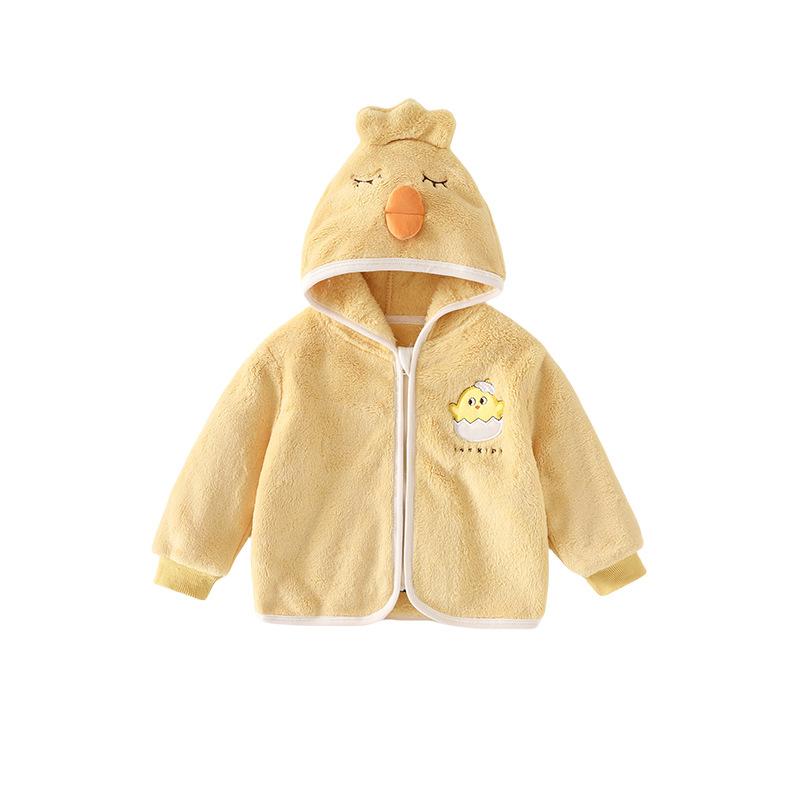 子供服 アウター ベビー服 秋冬 キッズ スウェットシャツ 男の子 綿服 女の子 トップス 冬 中綿ジャケット 厚手 フード付き 70 80 90 100cm かわいい アニマル柄