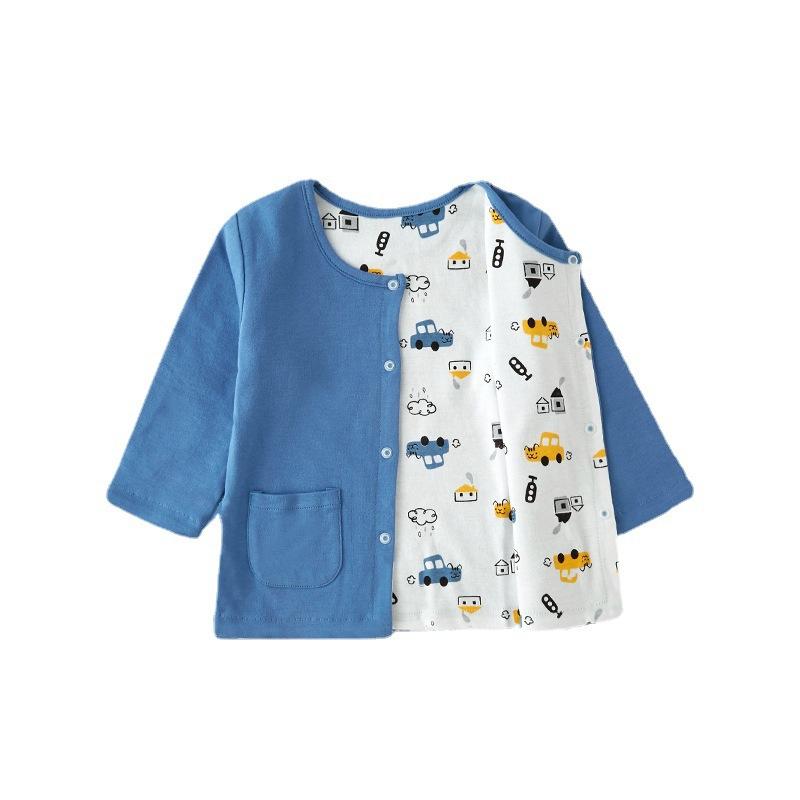 キッズ ジャケット 子供服 春秋 薄手 ベビー服 コットン アウター 男の子 女の子 両面着用 カジュアル 長袖 80cm 90cm 100cm 110cm 1...