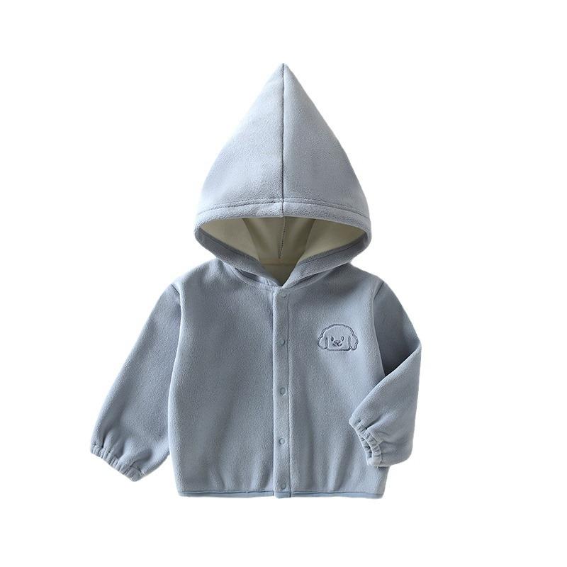 子供服 ジャケット キッズ 男女兼用 フリース ベビー 無地 パーカー カーディガン 春秋 80 90 100 110cm