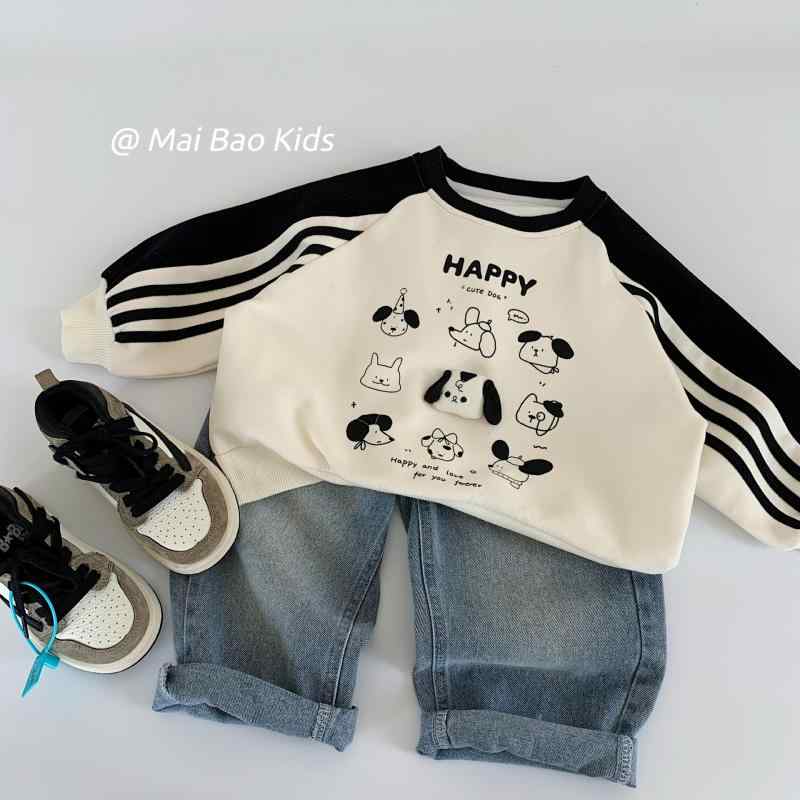 子供用スウェットシャツ ベビー服 トップス 春秋 男女兼用 コットン100% トレーナー カットソー アニマ..