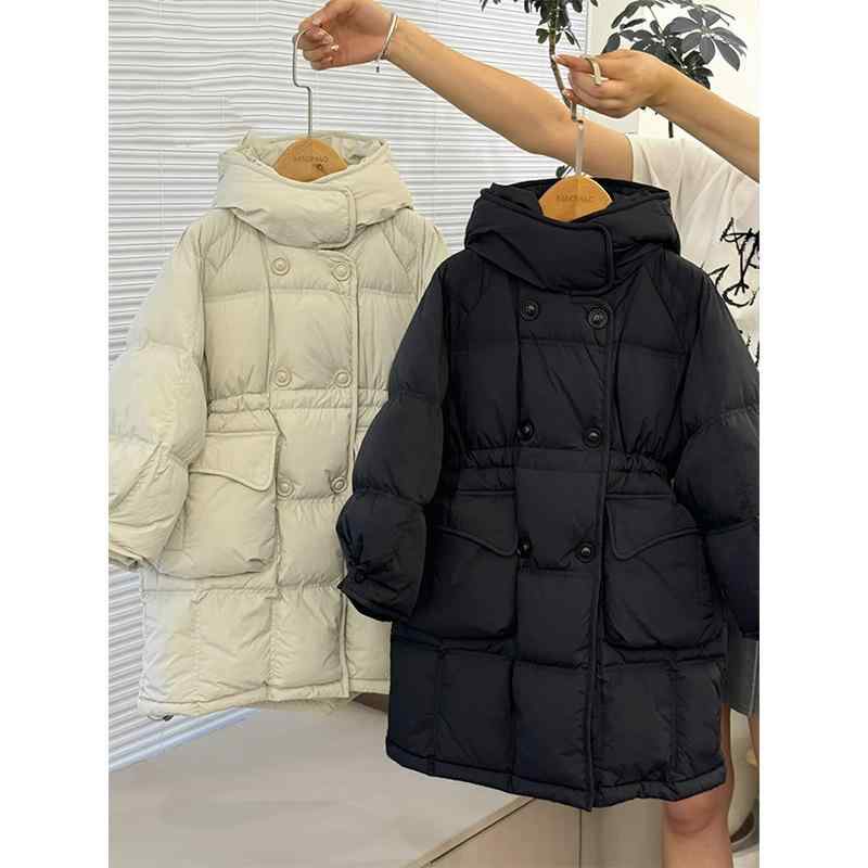 子供用綿入りコート ガールズ 中綿入り ジャケット 韓国風 厚手 アウター 女の子 冬 黒 白 120 130 140..