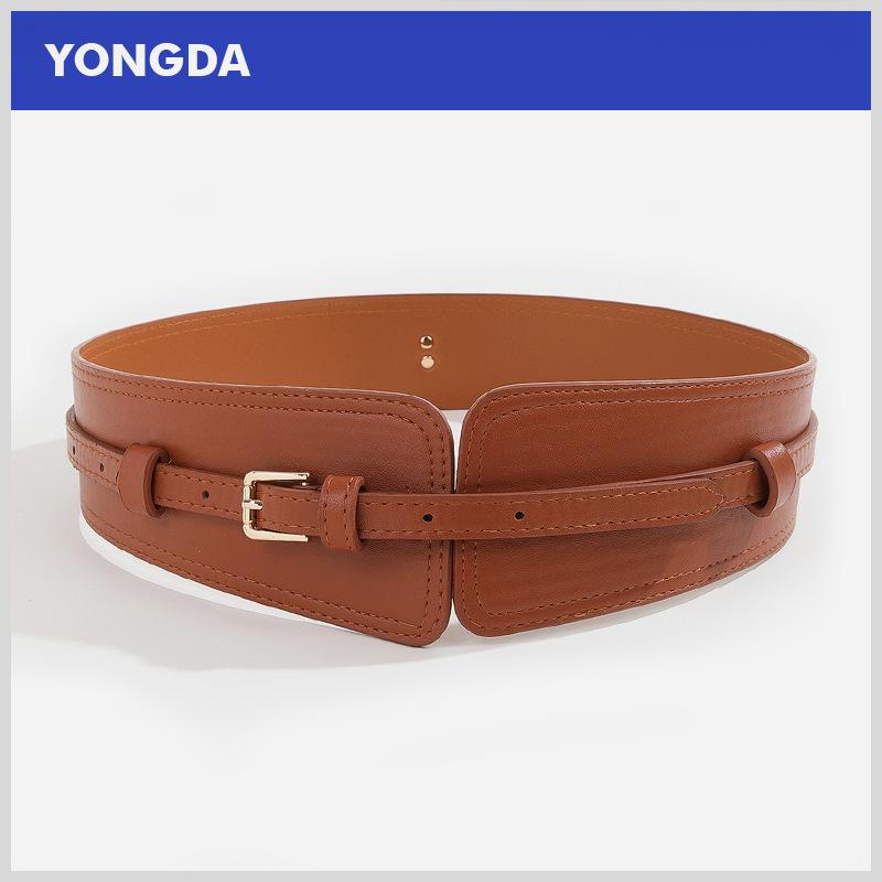 ベルト レディース 太ベルト PUレザー 合金バックル ウエストマーク コルセット 100cm 110cm 115cm ブ..