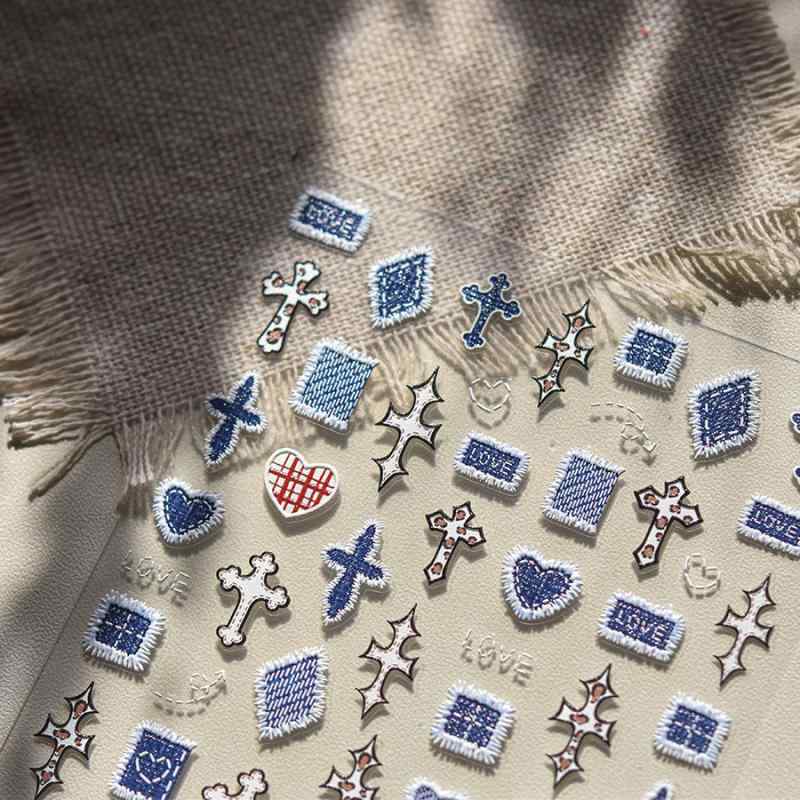 ネイルシール レディース メンズ キッズ 子供 大人 セルフネイル デコレーション 超薄型 四芒星 カラー..