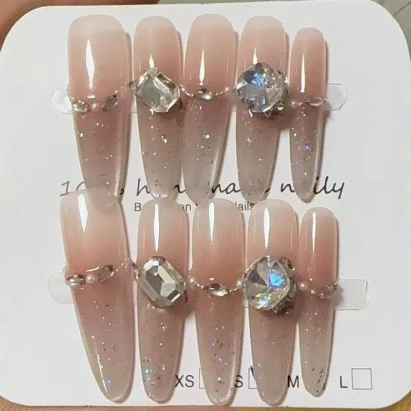 つけ爪 レディース 猫眼 かわいい 付け爪 ネイルチップ ショート ロング オーバル 冰梅式