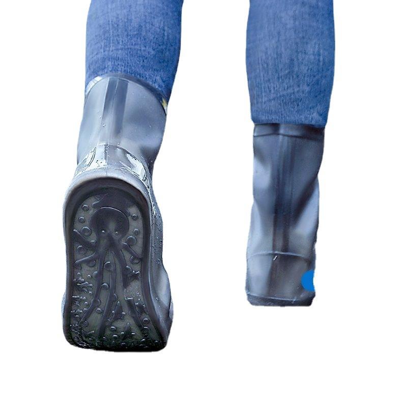 シューズ レディース メンズ レインシューズカバー 防水 滑り止め グリップ 耐摩耗 雨 雪 泥除け ロー..