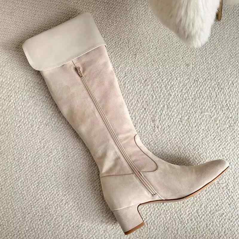 ブーツ レディース 騎士ブーツ ロングブーツ ハイヒール 太ヒール 美脚効果 サイドジップ 滑り止め 防水 厚底 履きやすい 歩きやすい カジュアル かわいい おしゃれ 春秋冬