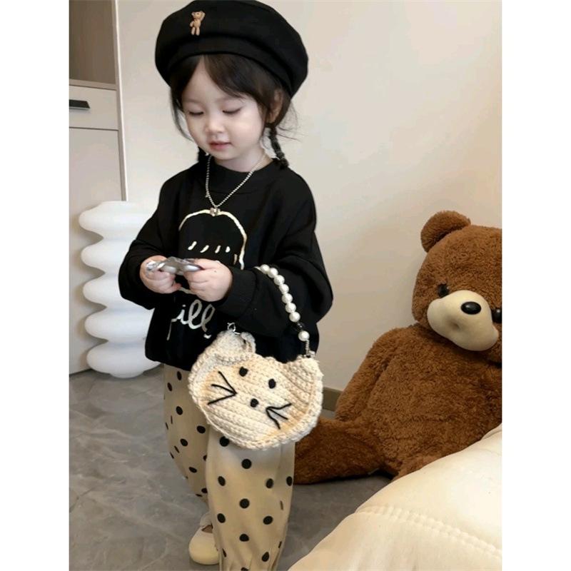 キッズ スウェット セットアップ 女の子 子供服 上下セット 長袖 トップス パンツ 水玉 ドット柄 かわ..