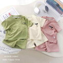 子供用セットアップ 半袖 短パン ワッフル生地 薄手 スポーツ カジュアル 上下セット 男の子 女の子 80cm 90cm 100cm 110cm 120cm ...