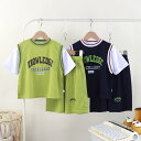 子供用スポーツウェア セットアップ 半袖Tシャツ ハーフパンツ 男の子 吸湿速乾 接触冷感 薄手 通気性 運動着 ルームウェア 部屋着 ポリエステル