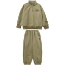 キッズ ボーイズ ジャージ 上下セット スウェット セットアップ 長袖 ロングパンツ 綿混紡 無地 普段着 部屋着 グレー ブラック グリーン