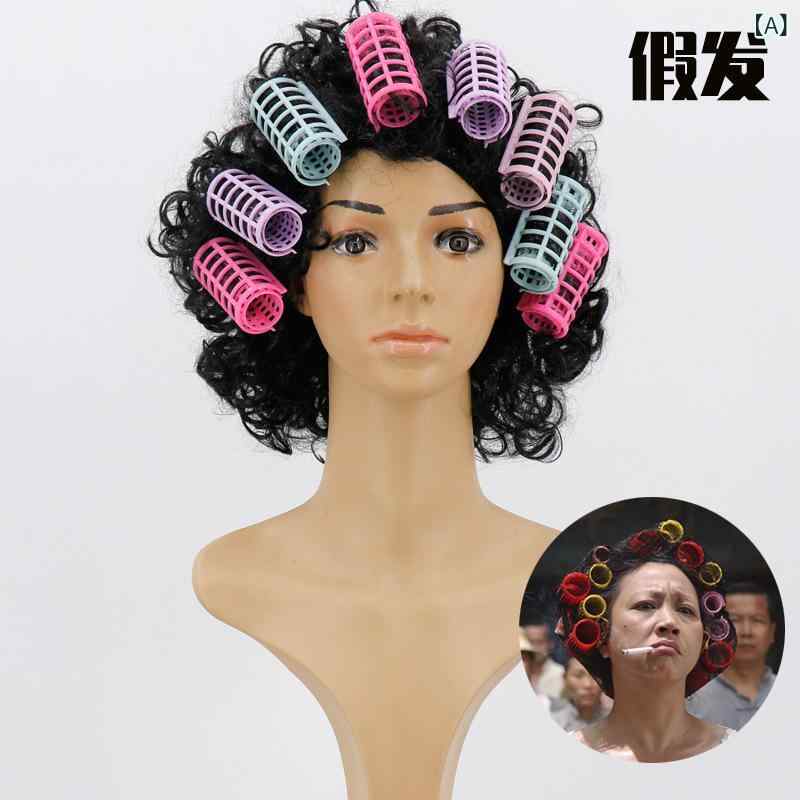 かつら メンズ レディース キッズ 子供 光る 禿げ ヅラ おもしろ 小道具 舞台 ライブ コスプレ 黒 白 ..