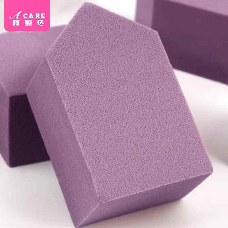 パフ スポンジ メイクアップ 化粧用 ドライ ウェット 両用 五角形 海綿 酒?色