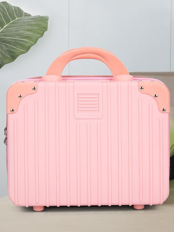 化粧ポーチ ミニ 小型 キャリーケース アタッシュケース ABS PC 防水 抗菌 耐摩耗性 旅行 出張 普段使い ホワイト レッド ブラック ベージュ ブルー グリーン ピンク オレンジ