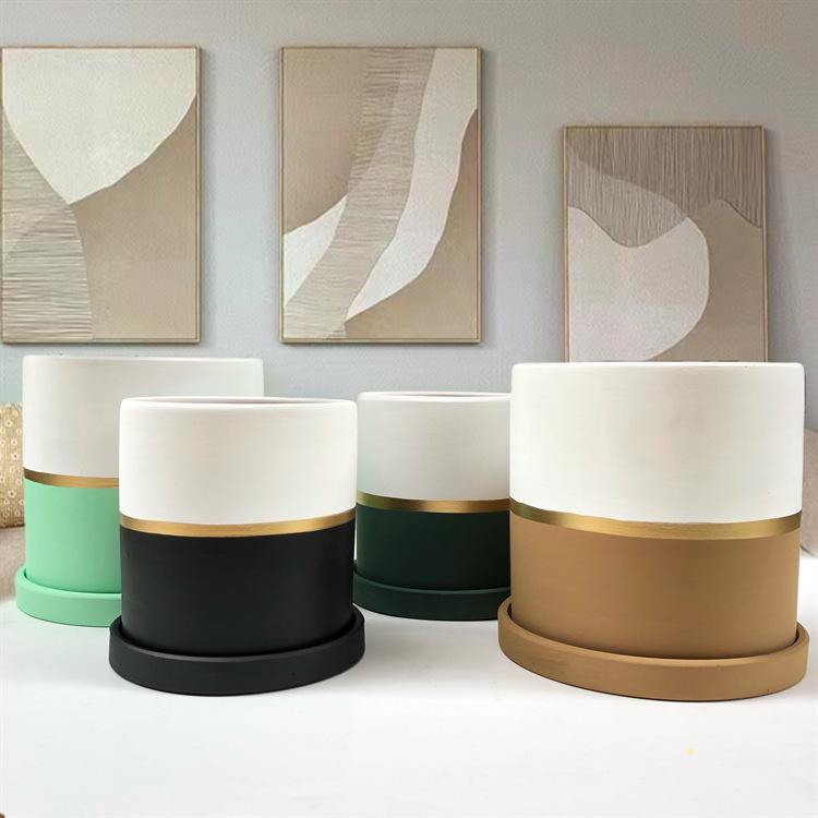 植木鉢 レディース おしゃれ プランター 陶器鉢 陶器 素焼き 鉢 盆栽 多肉植物 サボテン 観葉植物 韓国..