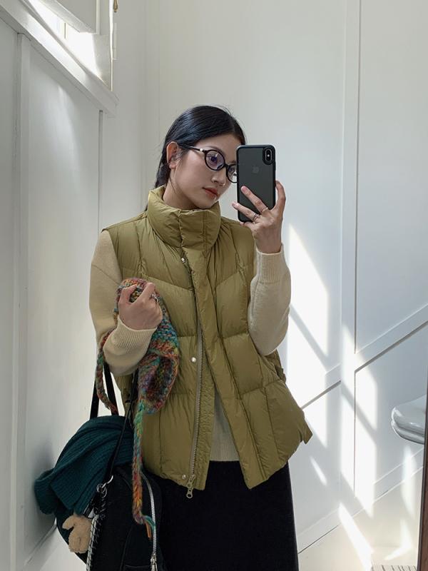 RozyMonster ライトグリーン ダウンベスト フリーサイズ RozyMonster ライトグリーン ダウンベスト フリーサイズ