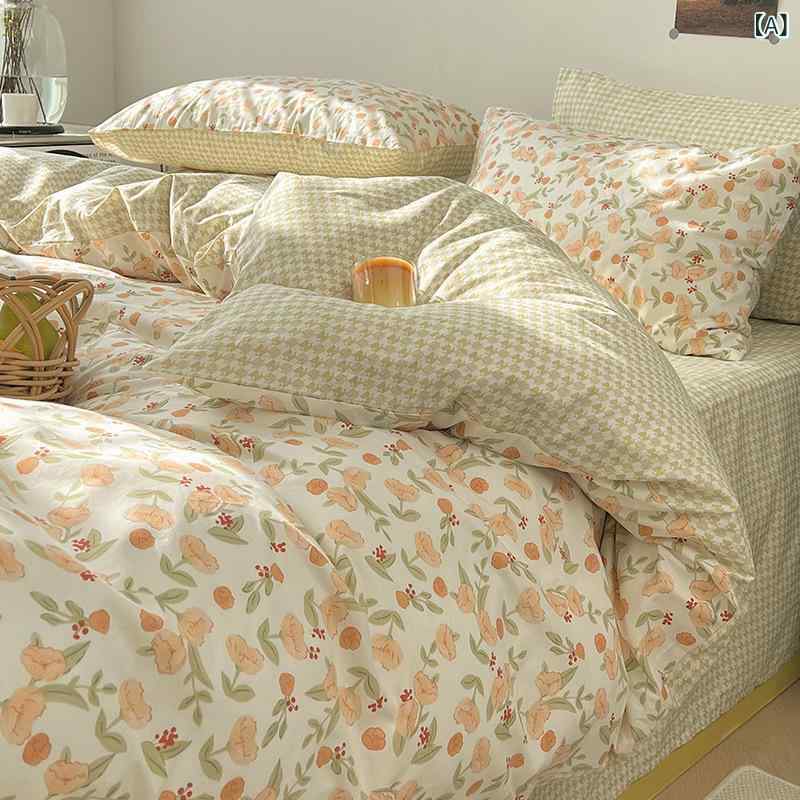 寝具カバーセット レディース ベッドカバー ベッドシーツ 枕カバー 綿100％ プリンセス風 花柄 かわい..