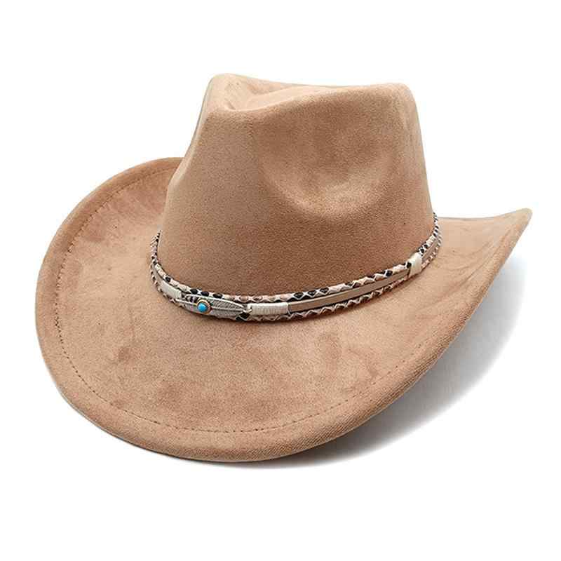 帽子 レディース メンズ ウェスタンハット テンガロンハット スエード調 無地 ブルー ホワイト グリー..