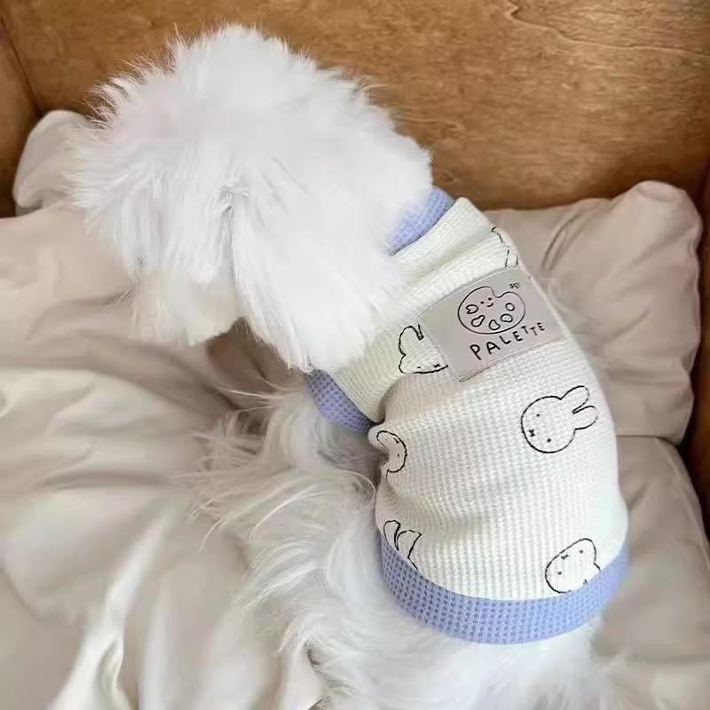 犬服 春夏 ワッフル マルチーズ テディ ビション ペット服 かわいい 通気性 薄手 ベスト ポリエステル ..