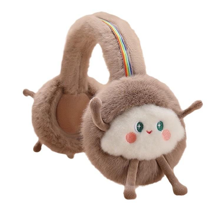 イヤーマフ レディース 防寒 あったか ふわふわ もこもこ かわいい カートゥーン 折りたたみ式 秋冬 通勤 通学 自転車 スキー スケート 旅行(4)