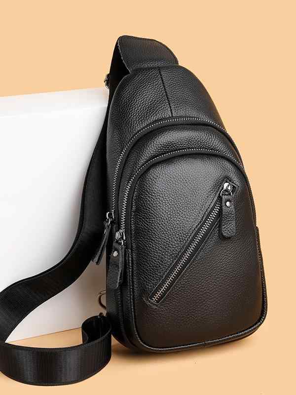 メンズ ボディバッグ ショルダーバッグ 本革 牛革 防水 ブラック ビジネス 旅行