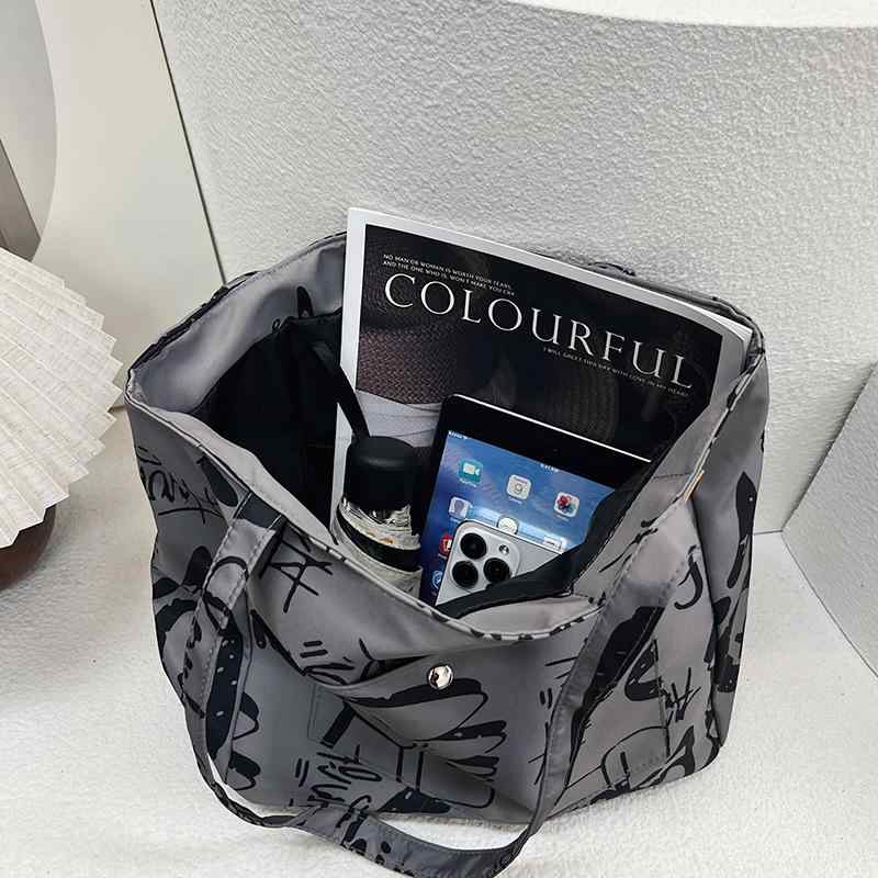 トートバッグ レディース マザーズバッグ 大容量 オックスフォード 2way ショルダーバッグ 英字柄 ロゴ..