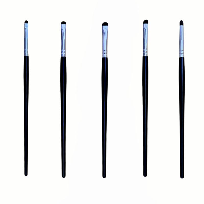 メイクブラシ 馬毛 アイシャドウブラシ 5本セット 暈し ぼかし d?tails d?tails 木柄 普段使い