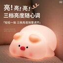 ナイトライト レディース 豚 シリコン製 ベッドサイドランプ 授乳ライト かわいい ぬいぐるみ 誕生日 ギフト