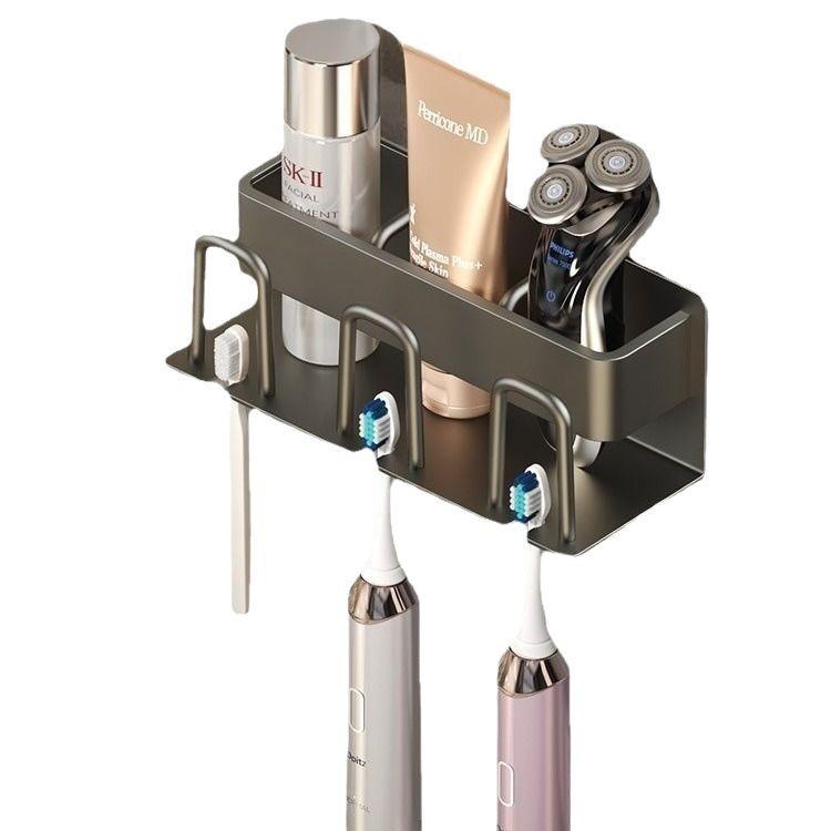 歯ブラシスタンド 壁掛け式 コップ付き 칫솔살균기 칫솔걸이 칫솔꽂이 칫솔 정리대 バスルーム 収納用..