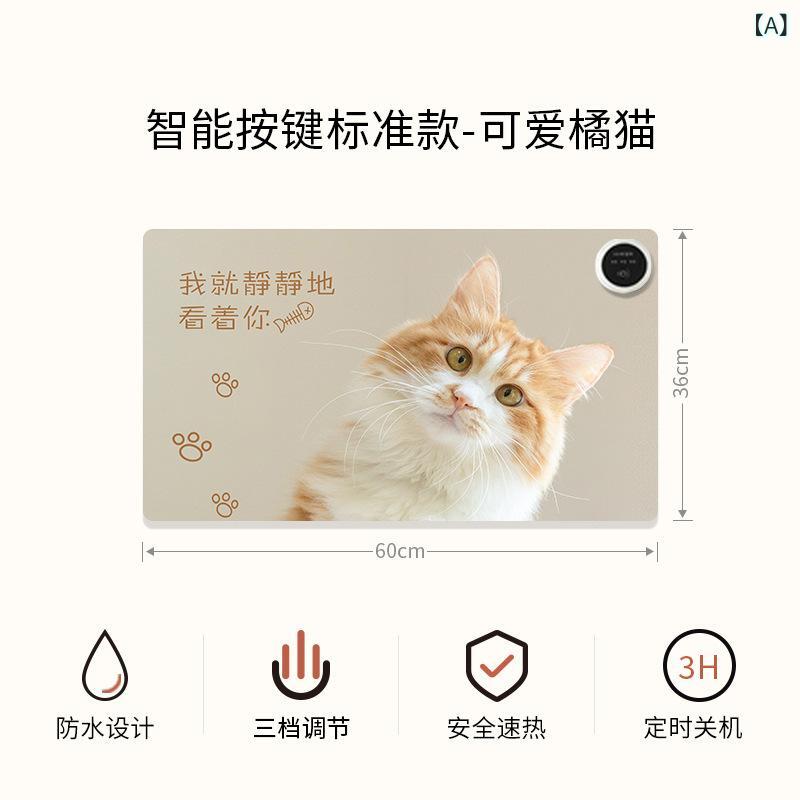 暖房グッズ デスクマット マウスパッド 暖房 ホットマット デスクヒーター 温度表示 タイマー機能 省エネ オフィス 自宅 秋冬