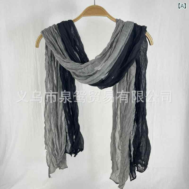 ストール レディース 春夏 文芸スタイル レトロ 麻 リネン ショール 柔らかい 肌触り 快適 中判サイズ ..