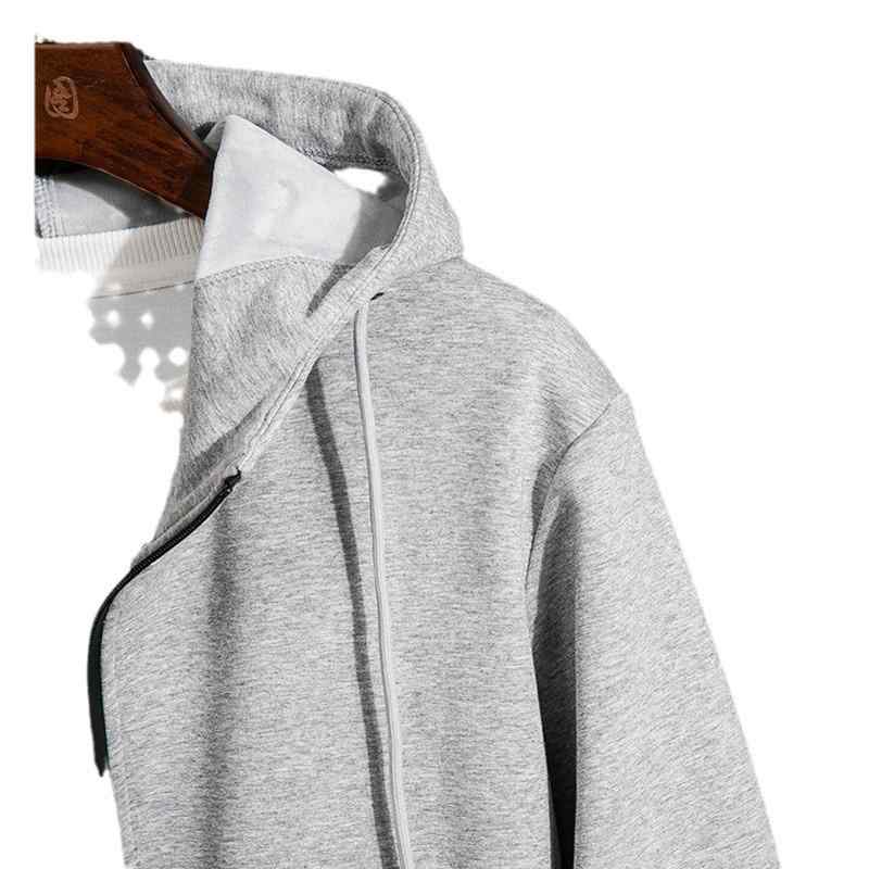 ジャケット メンズ 男性用 秋冬 裏起毛 スウェット パーカー ブルゾン 無地 長袖 灰色 黒 赤 M L XL 2XL 3XL 4XL 5XL