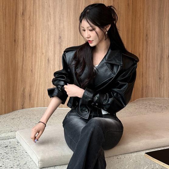 ジャケット レディース 韓国風 PUレ�