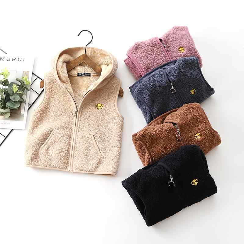 子供服 ベスト 男の子 秋冬 フリース ジャケット パーカー かわいい 韓国風 90cm 100cm 110cm 120cm 130cm 140cm 防寒着 あったか アウター