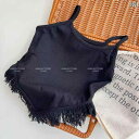 子供用セットアップ 女の子 夏 デニムパンツ 2点セット 韓国風 タンクトップ 長ズボン ガールズ 薄手 おしゃれ 普段着 キッズ ブラック ホワイト ブルー