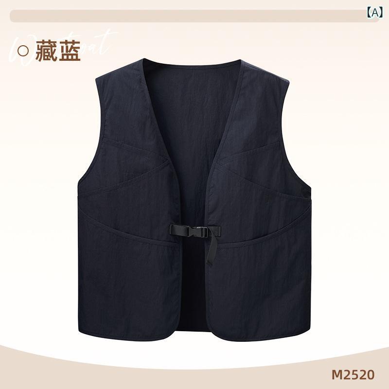 エプロン 男女兼用 多ポケット 撥水加工 ワークエプロン カフェ レストラン 制服 ユニフォーム 料理用 ..